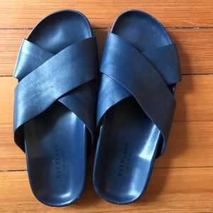 Everlane “Form Crossover Sandal” in Navy